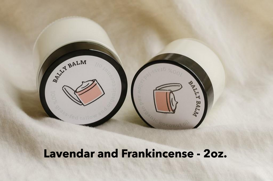 Whipped Tallow Balm - Scented -Lavendar/Frankincense - 2oz.