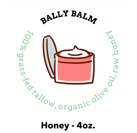 Whipped Tallow Balm - Honey - 4oz.